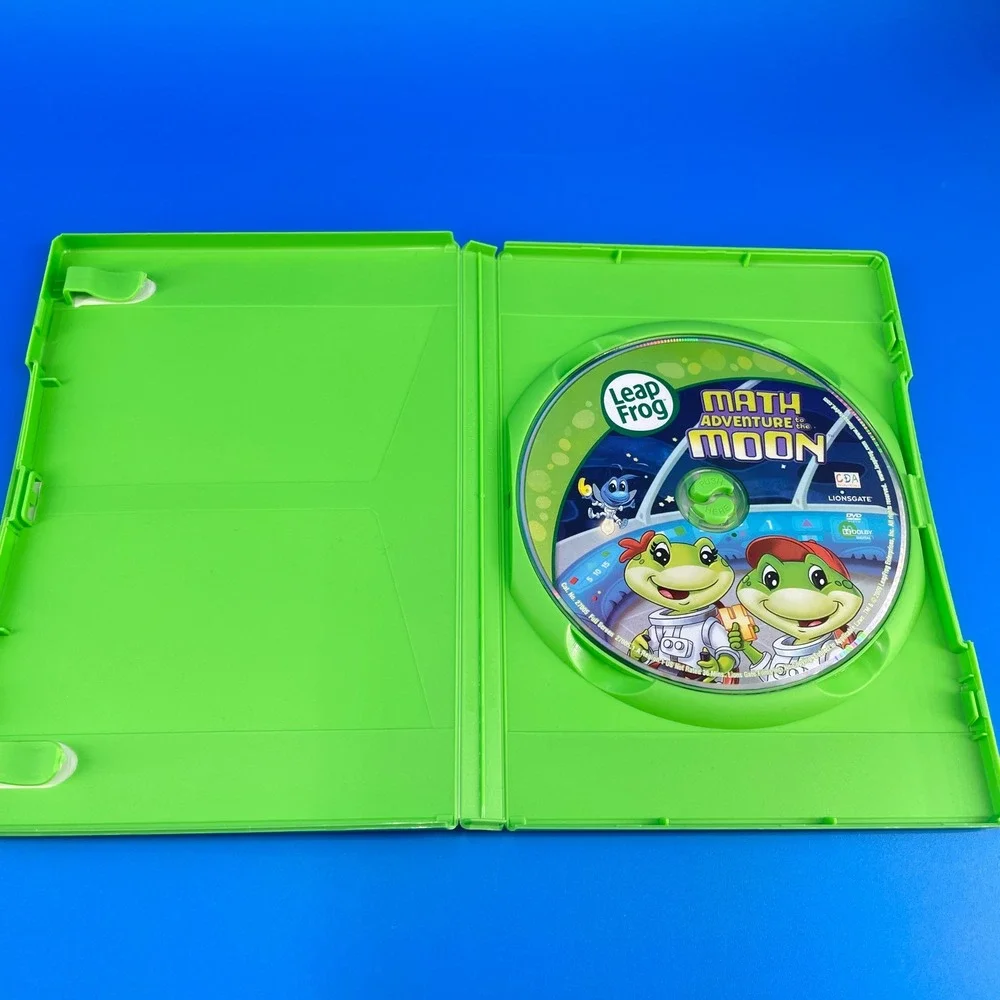 Leap Frog 4 DVD Lot Educational Math Phonics Shapes Home School Preschool Cases